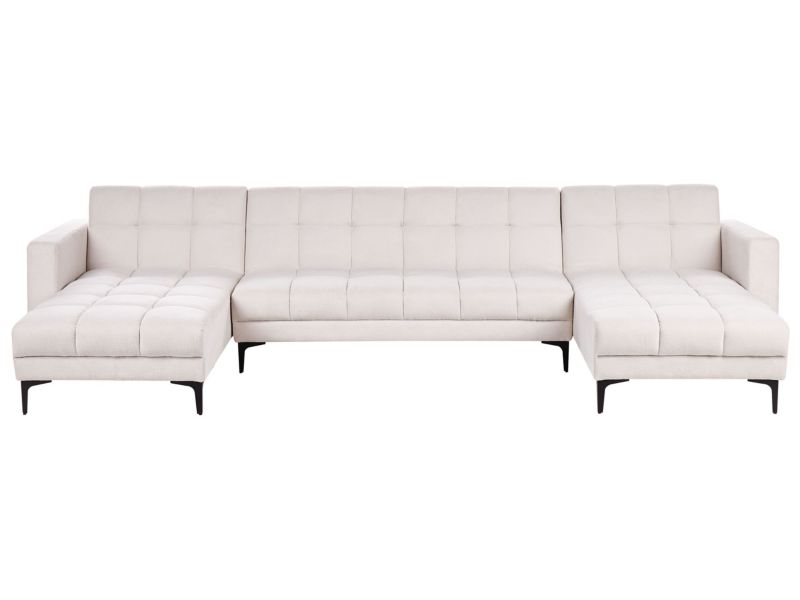 Sofa w kształcie U Alnes Złamana biel Symetryczny 1 szt.