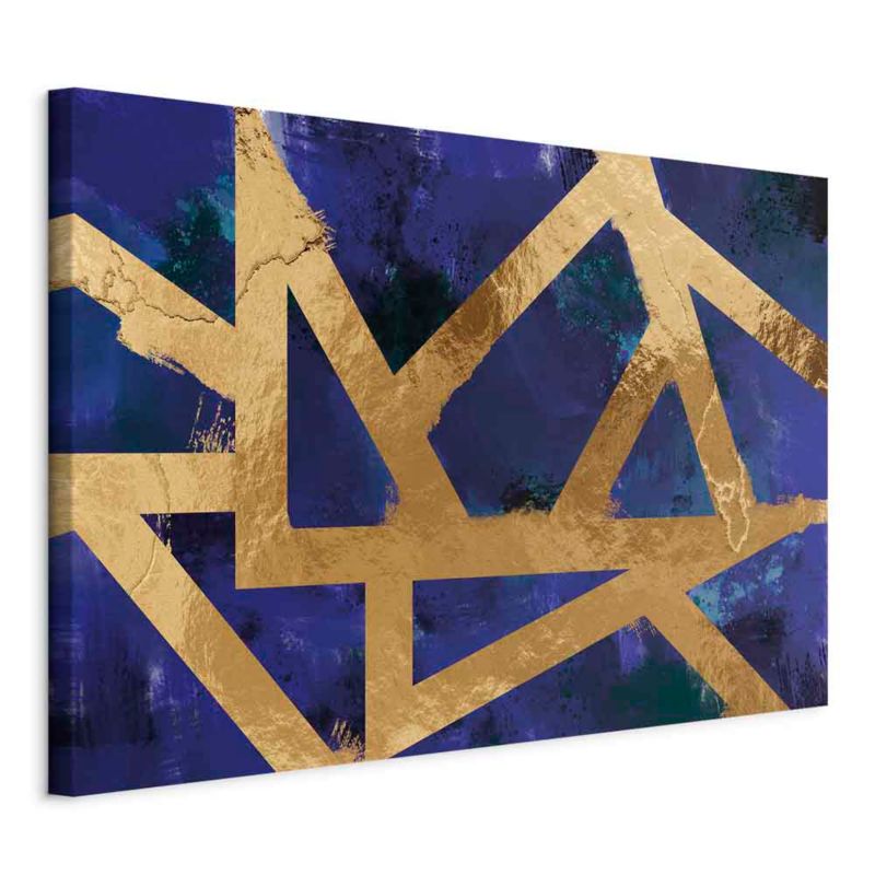 Obraz Artgeist Złota geometria 120 x 80 cm flizelina 1 szt
