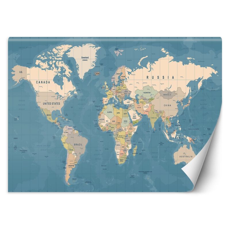 Fototapeta Feeby Mapa polityczna świata 150x105 1 szt