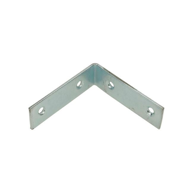 Kątownik krzesełkowy 20 x 80 x 80 mm ocynk biały