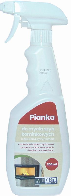 Pianka do mycia szyb kominkowych Hearth 700 ml