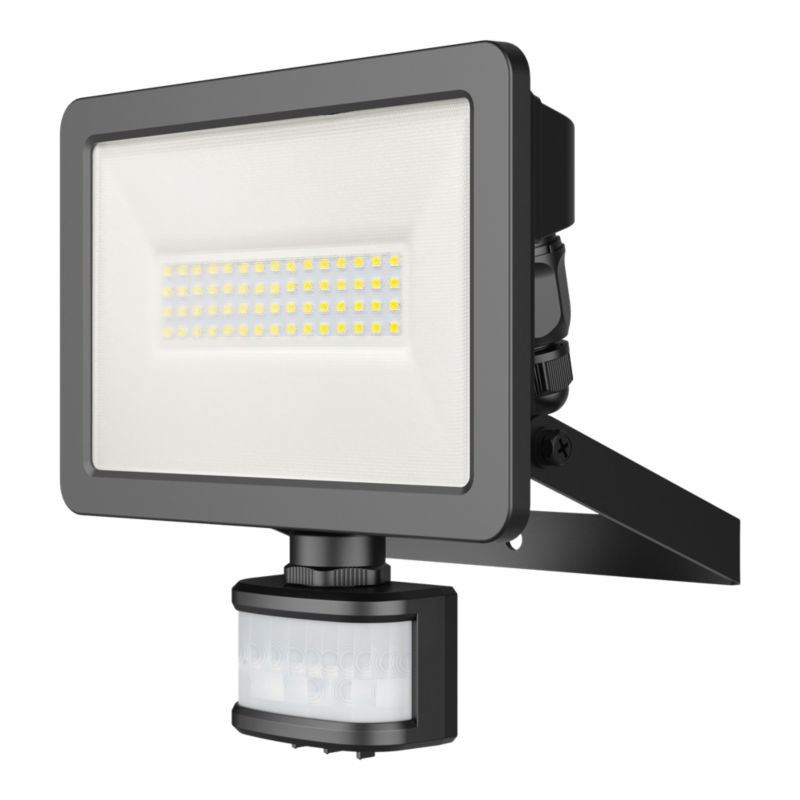 Naświetlacz GoodHome Lucan 30 W z czujnikiem ruchu czarny