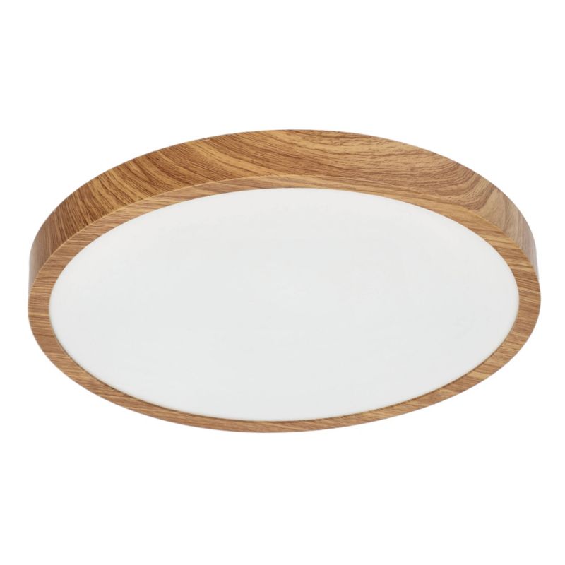 Plafon LED Edo Pereti 18W drewniany pierścień 29,5cm, 3000K barwa ciepła, 1800lm, IP44, 220-240V EDO777612 1 szt.