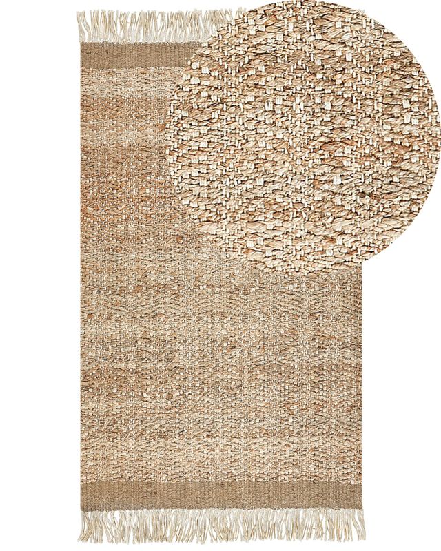 Dywan z juty 80 x 150 cm beżowy Abana 1 szt.