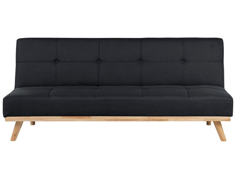 Sofa rozkładana Froya Czarny 1 szt.