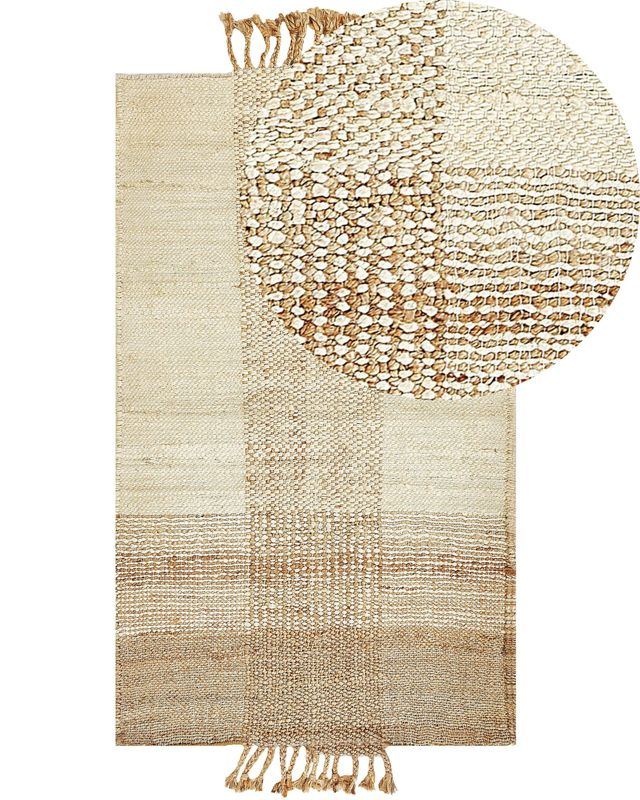 Dywan z juty 80 x 150 cm beżowy Hamzalar 1 szt.