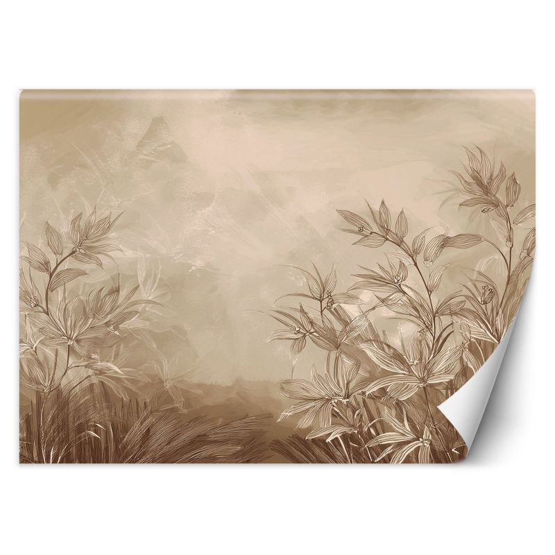Fototapeta Feeby Rośliny Łąka Beżowy 200x140 1 szt