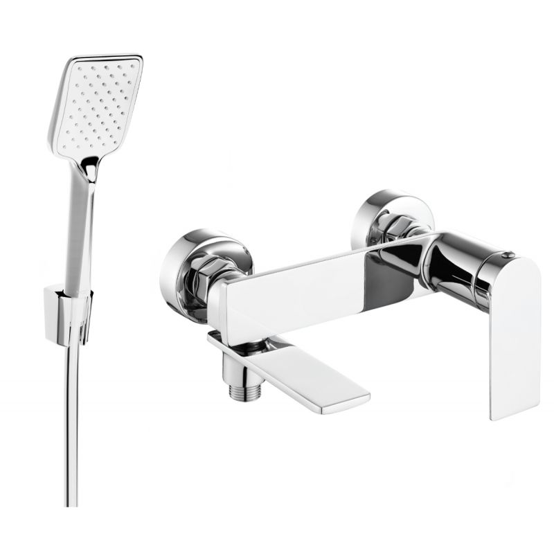 Bateria wannowa z zestawem prysznicowym Mexen Zero chrom 7113R62-00 1 szt.