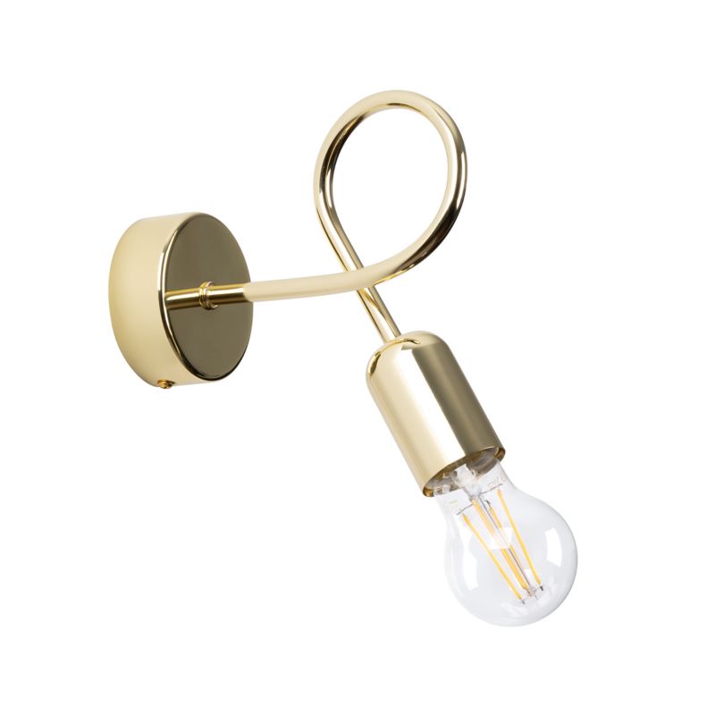 Kinkiet Sollux Lighting LOOP złoty połysk 1 szt.