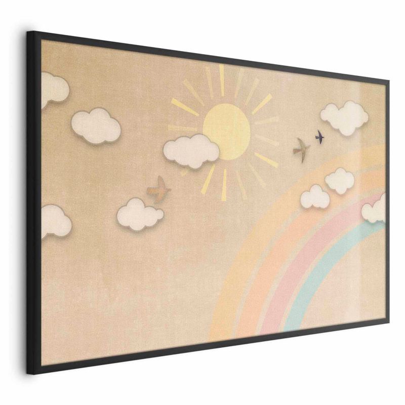 Plakat Artgeist Tęczowy dzień 30x21 cm z ramą czarną 1 szt
