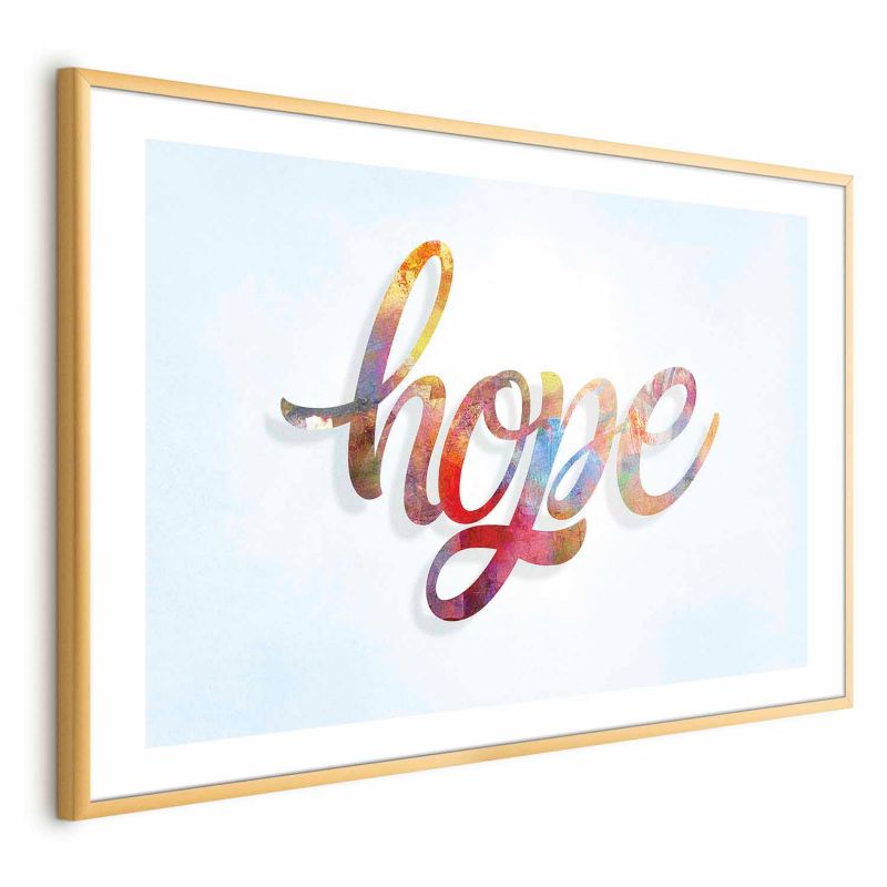 Plakat Artgeist Hope 90x60 cm z ramą złotą 1 szt