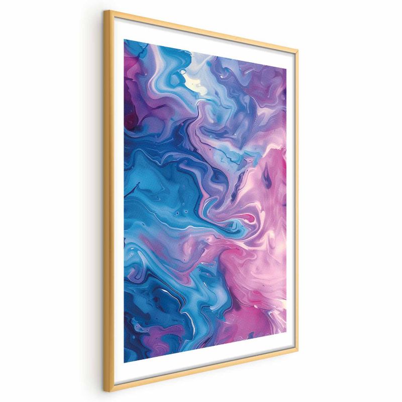 Plakat Artgeist Nocne Przepływy 40x60 cm z ramą złotą 1 szt