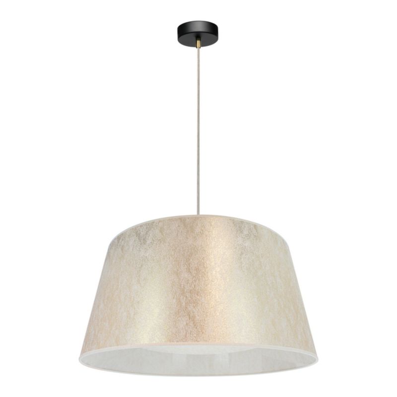 Lampa Wisząca SPOT Light 1xE27 Max.40W Elegancka Czerń w Połączeniu z Złotym Abażurem, Polski Producent, 1 szt.
