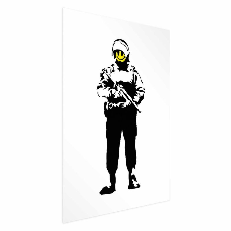 Plakat Artgeist Uśmiechnięty policjant 40x60 cm bez ramy 1 szt