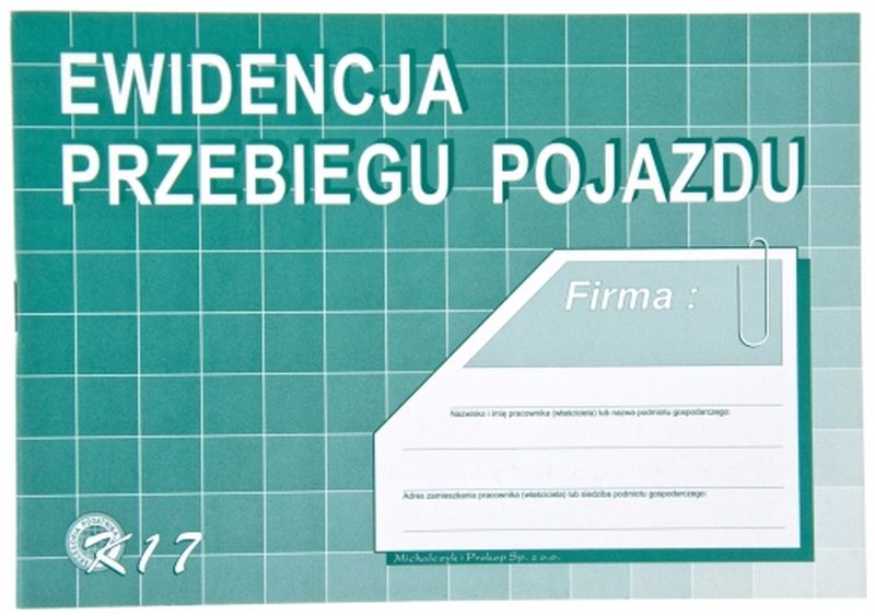 Ewid.przebiegu pojazdów(bez koszt.) 0K17