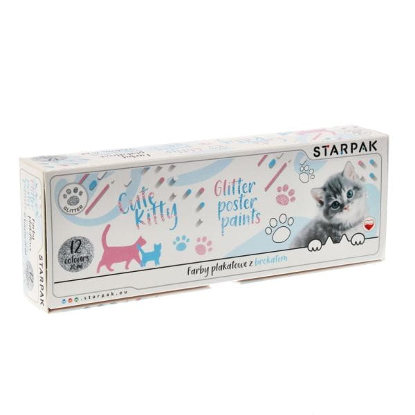 FARBY PLAK 12KOL 20ML BROK STK CUT KOT FOL 6/24