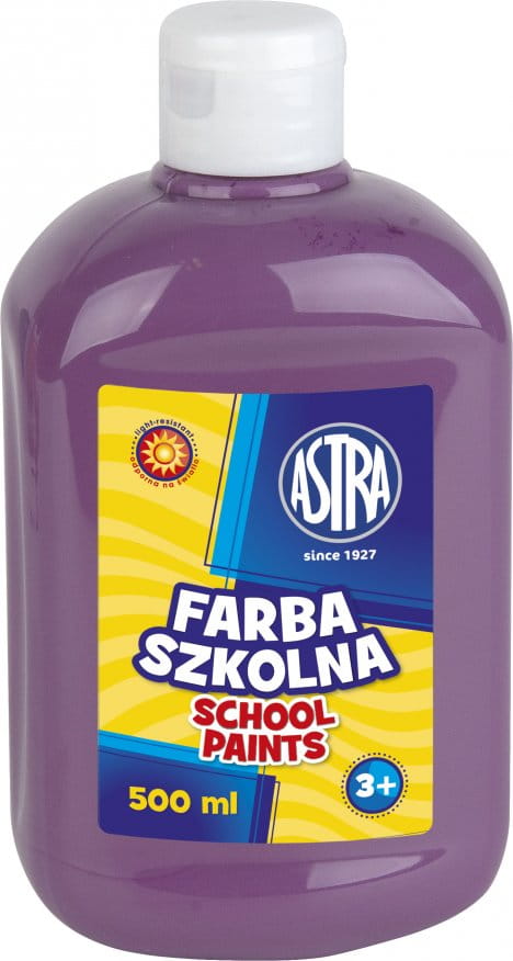 Farba Szkolna Plakatowa 500ml Śliwka Astra