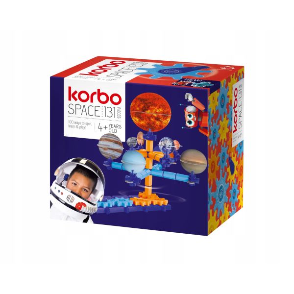 Klocki Korbo -zestaw Kosmos, 131 elementów