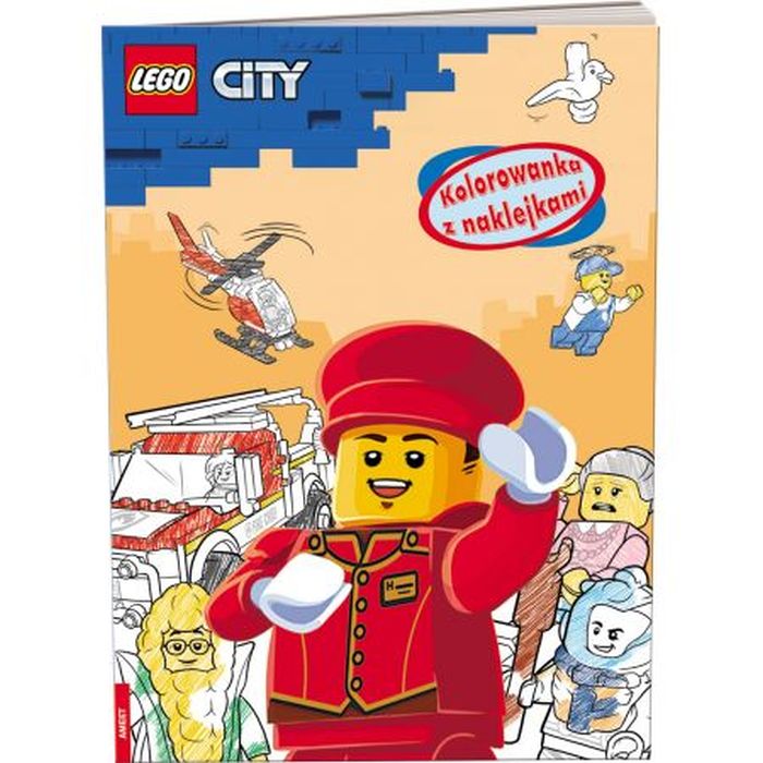 LEGO CITY. KOLOROWANKA Z NAKLEJKAMI