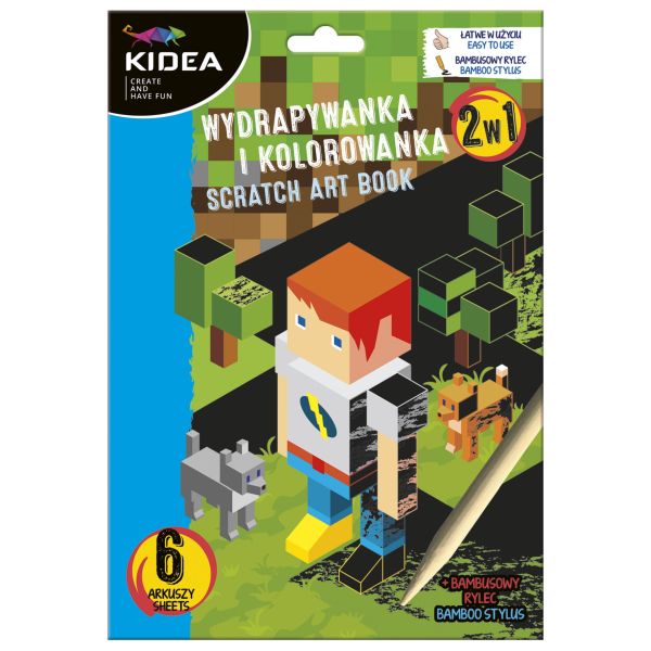 Wydrapywanka i Kolorowanka 2w1 Game Kidea