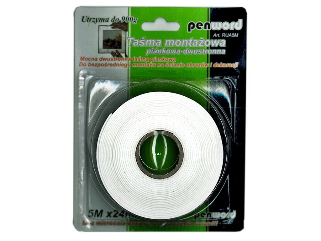 TAŚMA 24/5M DWUSTR PIANKOWA