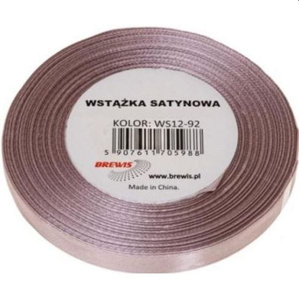 Wstążka satyn. 6mm/32m 92 pudrowy róż