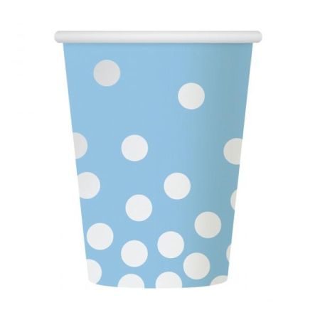 KUBECZKI SREBRNE GROSZKI 270ML 6SZTUK