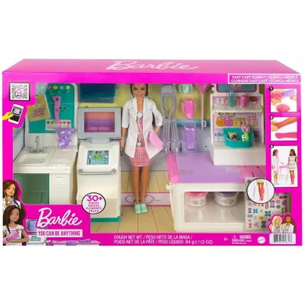 Lalka Barbie zestaw Zakładamy gips