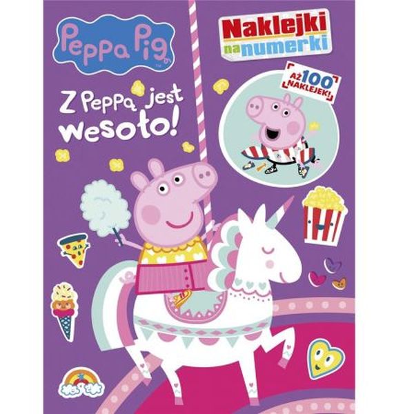 Peppa Pig. Naklejki na numerki cz. 1 Z Peppą jest wesoło!