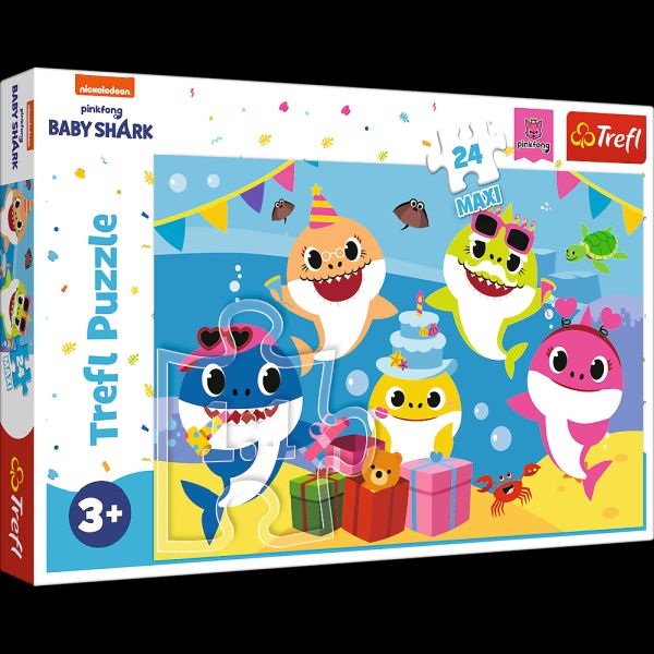PUZZLE 24 MAXI WESOŁE BABY SHARK