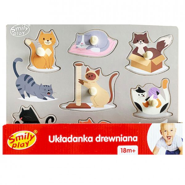 UKŁADANKA DREWNIANA SMILY PLAY 6/24