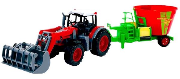 TRAKTOR Z MASZYNĄ ROLNICZĄ