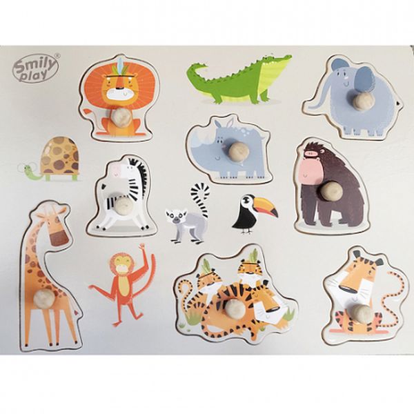 UKŁADANKA ZWIERZĘTA Z SAFARI SMILY 6/24