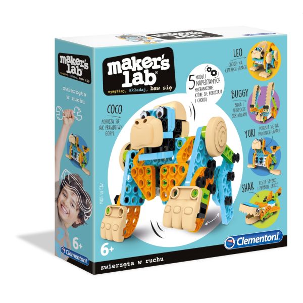 Maker"s Lab Zabawne Zwierzęta Clementoni