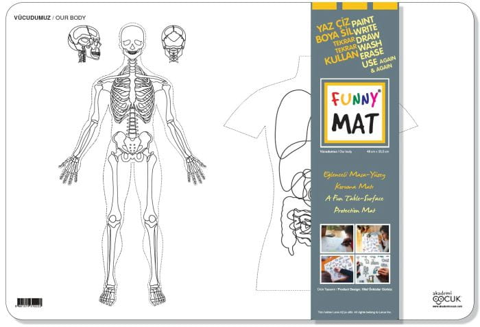 STRIGO FUNNY MAT WHITE - CIAŁO 48x33.5 cm
