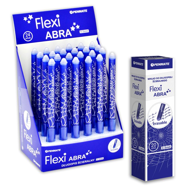 Zestaw Promocyjny FLEXI ABRA 24SZT Długopisu ścieralnego +20 WKŁADÓw