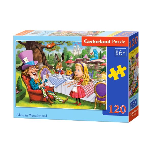 Castorland PUZZLE 120 el Alicja w krainie czarów