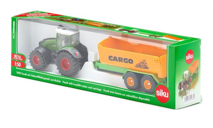 SIKU TRAKTOR FENDT Z PODNOŚNIKIEM