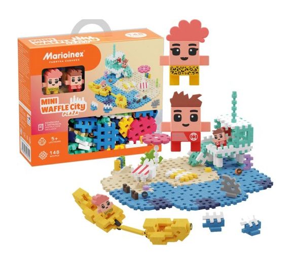 Klocki Mini Waffle 148 el. Plaża Marioinex