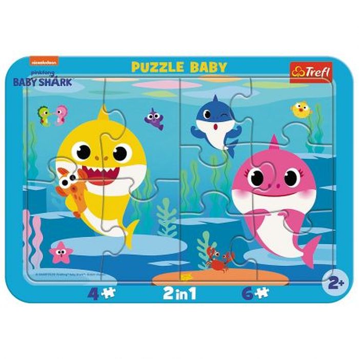 Puzzle Ramkowe 2w1 Baby Shark Trefl