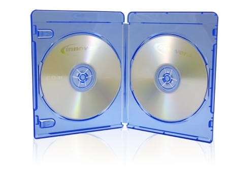 OM Pudełko 2xDVD 11mm BLU-RAY HQ Niebieskie - Henryx24