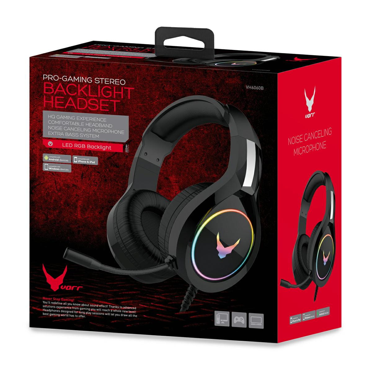 VARR Słuchawki z mikrofonem VH6060 45206 - Henryx24