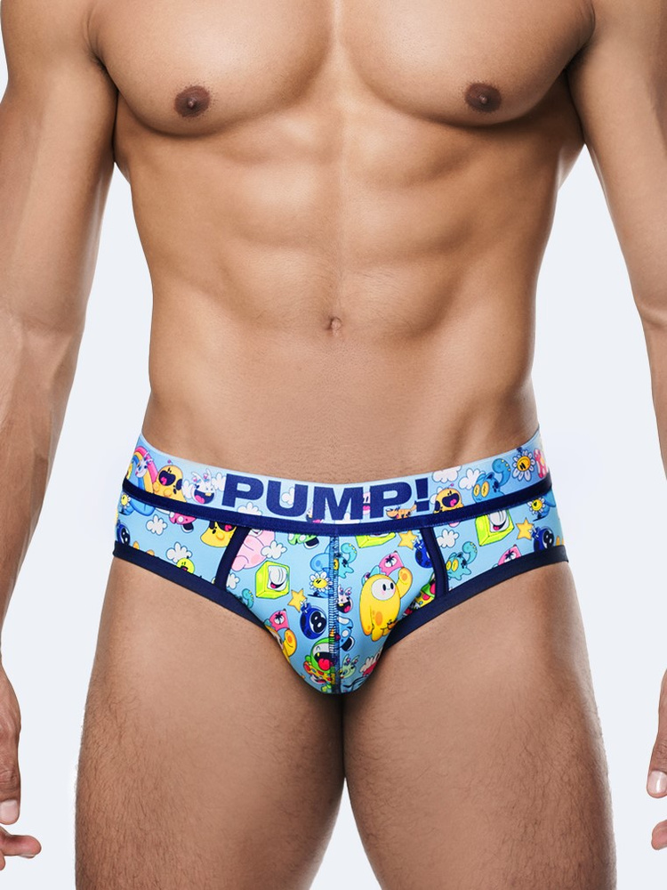 Slipy męskie | Wielokolorowe | Funtopia Brief | PUMP! | 12076