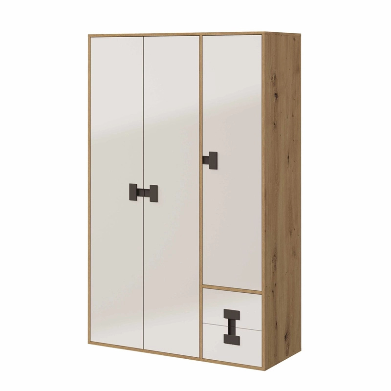 Nowoczesna Szafa 120 cm Dąb Artisan INDEX