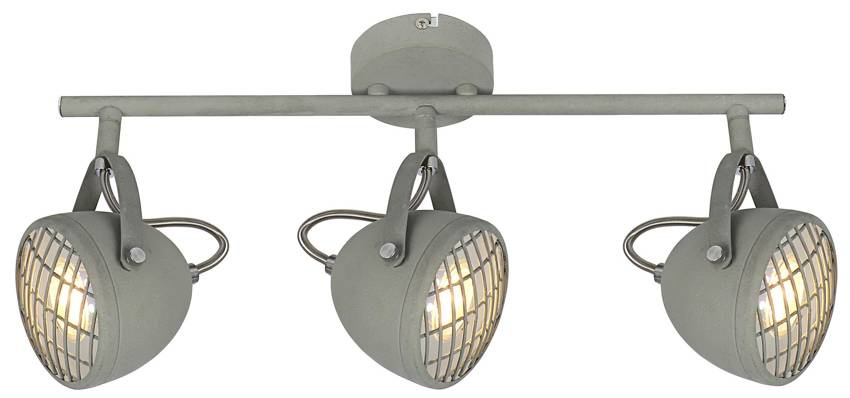 Lampa ścienna listwa 3X50W GU10 betonowy szary PENT