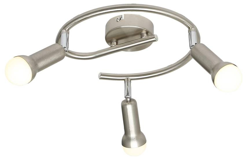 Spirala lampa sufitowa ARC satyna nikiel 3x40W E14