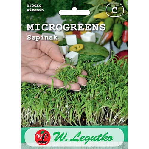 1 szt, Mikrogreen Szpinak - Nasiona: Ilość w opakowaniu: 10 g