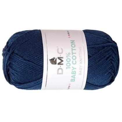 WŁÓCZKA DMC BABY COTTON 100% kol. 758 / granatowy