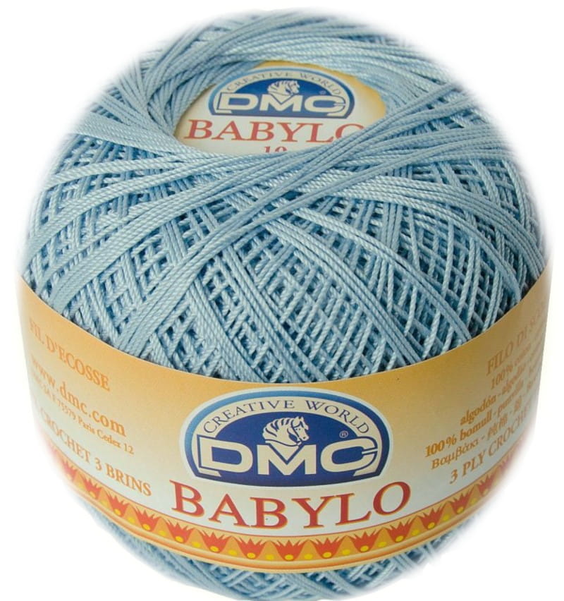 DMC babylo 10 kol. 3840 brudny niebieski 50 gr. / 267 m.