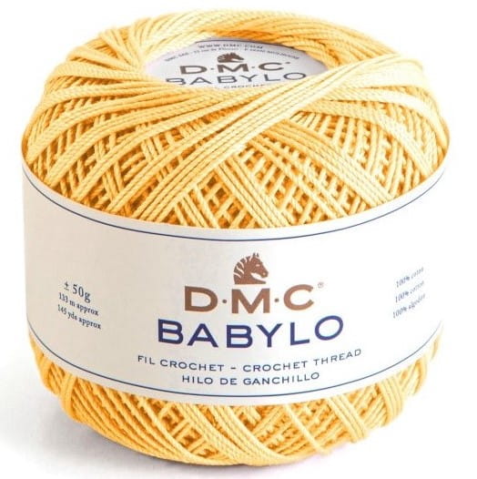 DMC BABYLO 5 kol. 745 pastelowy żółty 50gr /133 m.